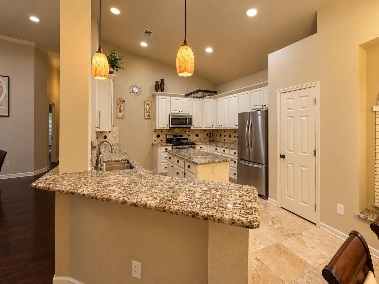 The kitchen where home-cooked meals are prepared